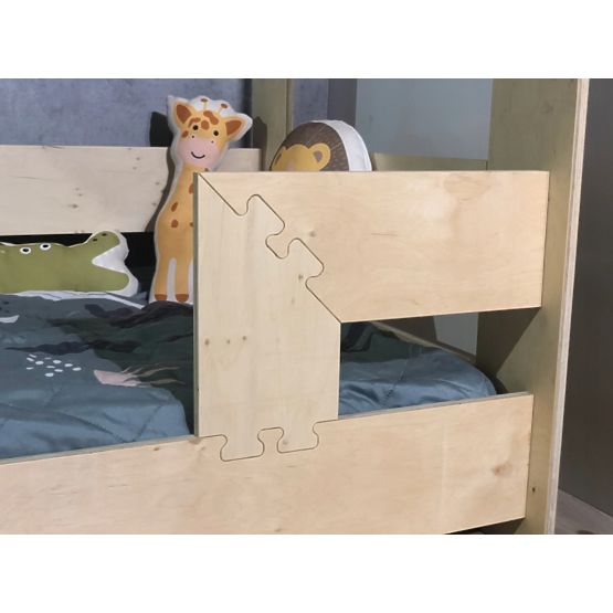 Lit cabane Puzzle 160x80 cm - naturel