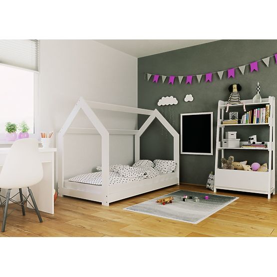 Lit cabane Stela 160 x 80 cm - blanc