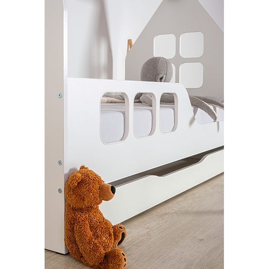 Lit cabane Woody 160 x 80 cm - blanc