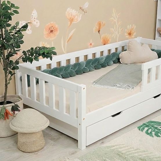 Lit d'enfant Montessori Ourbaby Meadow plus - blanc
