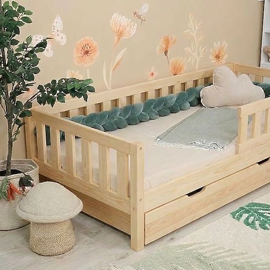 Lit d'enfant Montessori Ourbaby Meadow plus - naturel