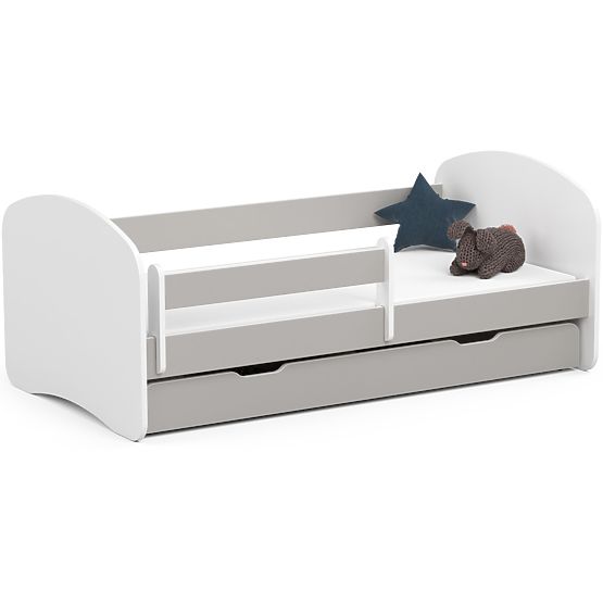 Lit d'enfant SMILE 160x80 Gris + Matelas