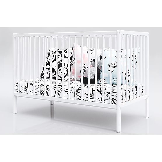 Lit de bébé Dominik 120×60 cm – blanc