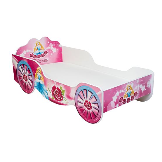 Lit de Carrosse pour Enfant 140x70 avec Matelas