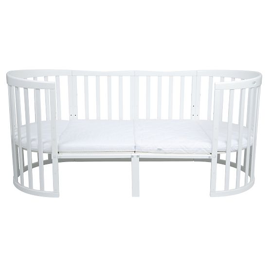 Lit de croissance ovale Ruby 7 en 1 PLUS - blanc