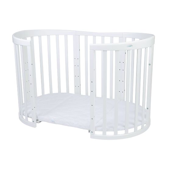 Lit de croissance ovale Ruby 7 en 1 PLUS - blanc