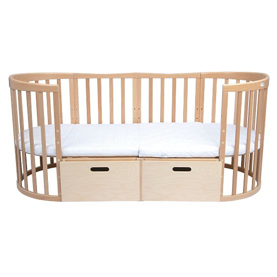 Lit de culture ovale Ruby 7 en 1 PLUS - naturel