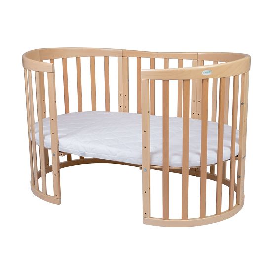 Lit de culture ovale Ruby 7 en 1 PLUS - naturel