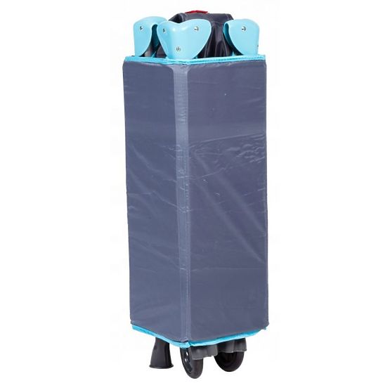 Lit de voyage avec matelas - bleu marine