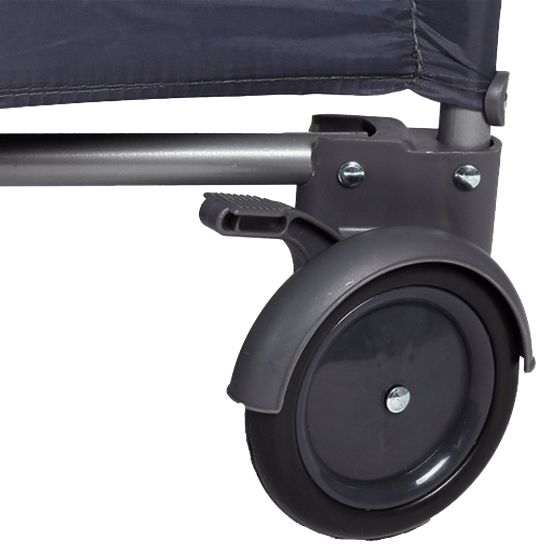 Lit de voyage avec matelas - bleu marine