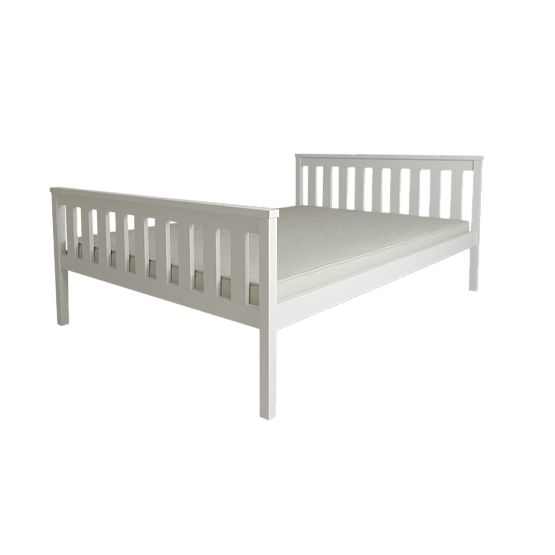 Lit en bois Aga 200 x 90 cm - blanc