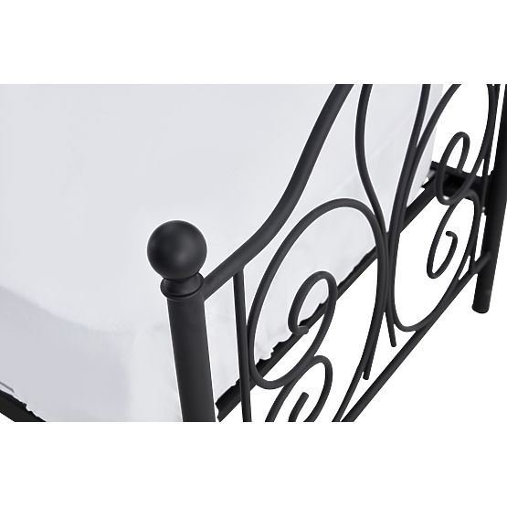 Lit métal PANAMA 120x200 - noir