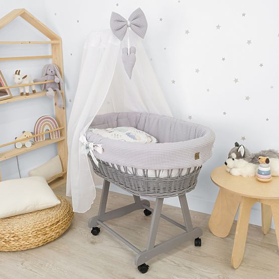 Berceau en osier avec équipement pour bébé - Hérisson