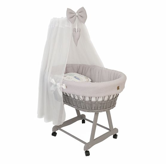 Berceau en osier avec équipement pour bébé - Hérisson