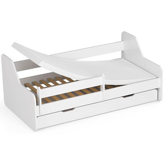 Lit enfant ACTIV 160x80 Blanc + Matelas