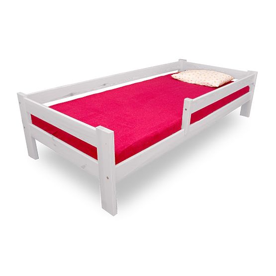 Lit enfant avec barrière Blanc transparent