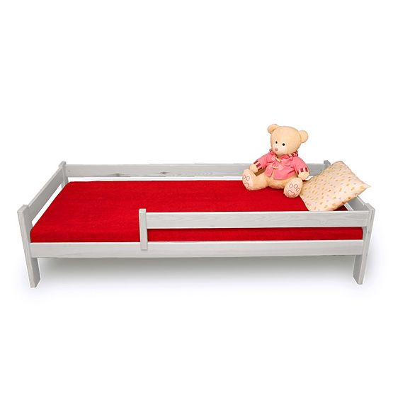 Lit enfant avec barrière Blanc transparent