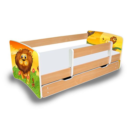 Lit enfant avec barrière Nico - Lion