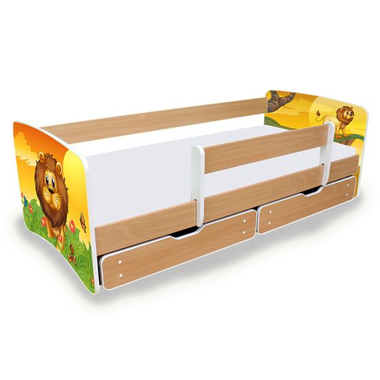 Lit enfant avec barrière Nico - Lion