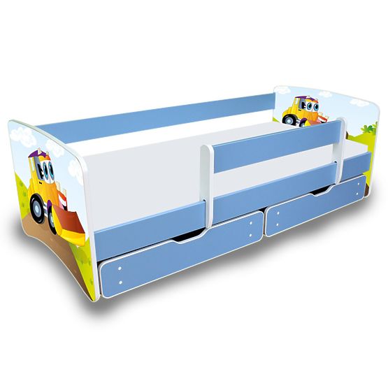 Lit enfant avec barrière Nico - pelleteuse