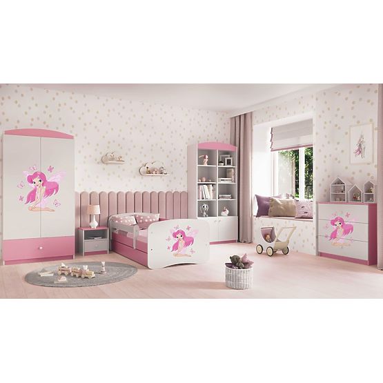 Lit pour enfant avec barrière Ourbaby - Fée Leonka