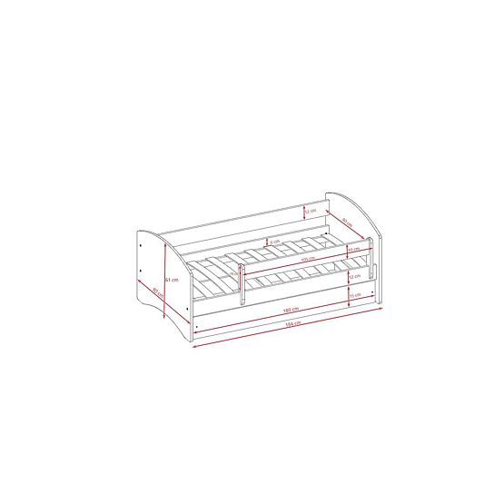 Lit pour enfant avec barrière Ourbaby - Safari