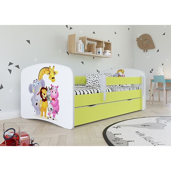 Lit pour enfant avec barrière Ourbaby - ZOO II