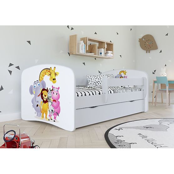Lit pour enfant avec barrière Ourbaby - ZOO III