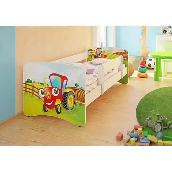 Lit enfant avec barrière - Tracteur