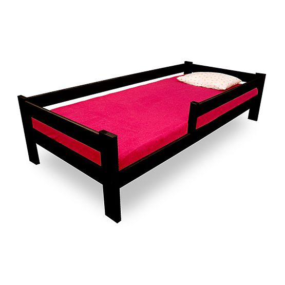 Lit enfant avec barrière Wengé