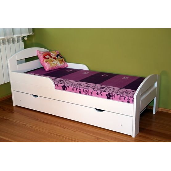 Lit enfant avec espace de rangement Timi - blanc