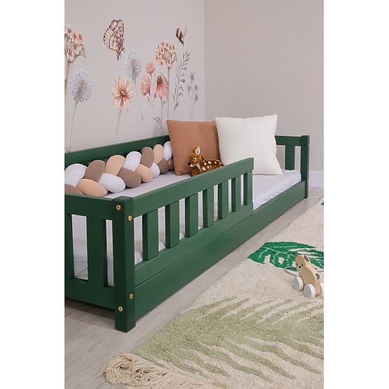 Lit enfant bas Montessori Ourbaby Meadow - vert