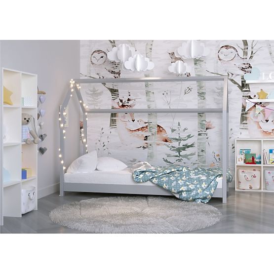 Lit cabane enfant Bella - gris