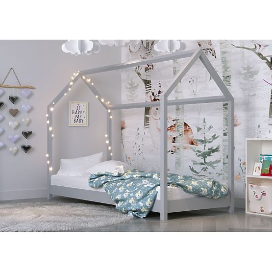 Lit cabane enfant Bella - gris