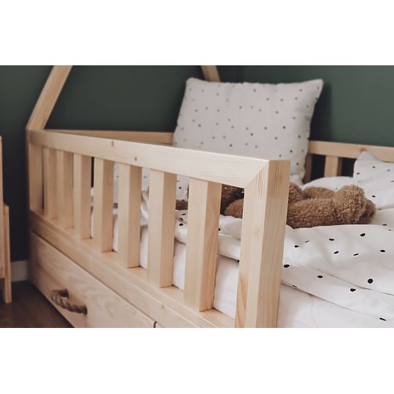 Lit enfant en bois TIPI - naturel