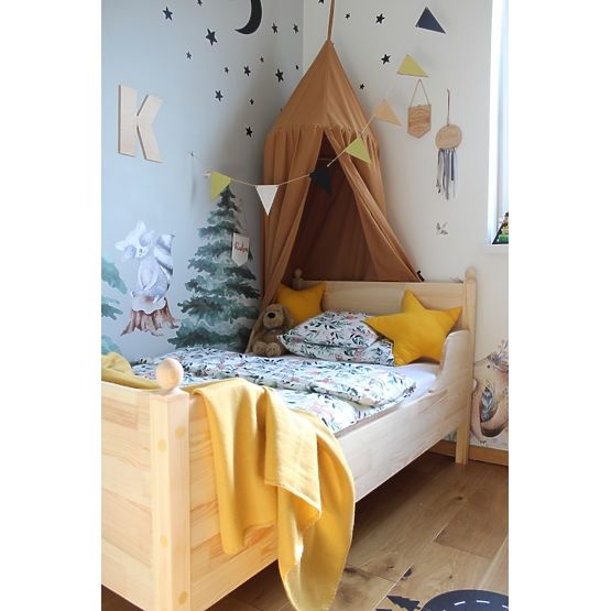 Lit enfant en bois VINTAGE - naturel