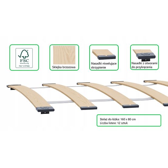 Lit enfant FORMULA rouge 160x80 cm