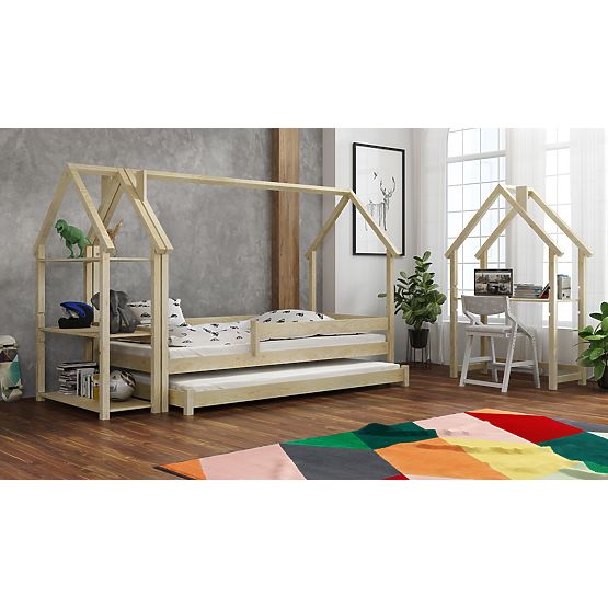 Lit cabane pour enfants Frank - naturel