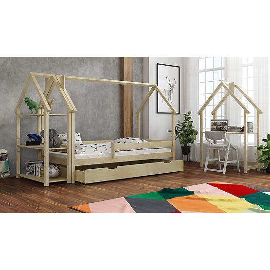 Lit cabane pour enfants Frank - naturel