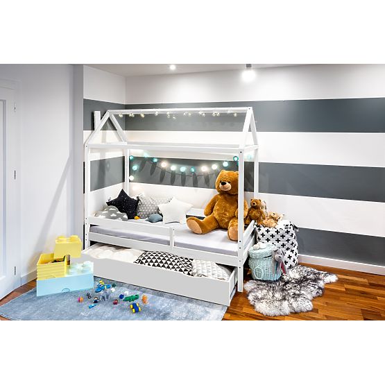 Lit enfant cabane Paul - blanc