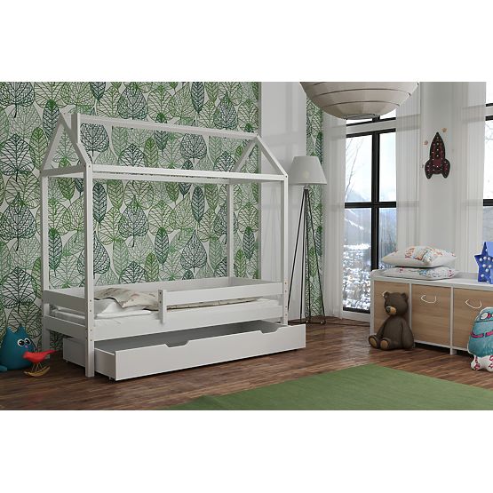 Lit enfant cabane Paul - blanc