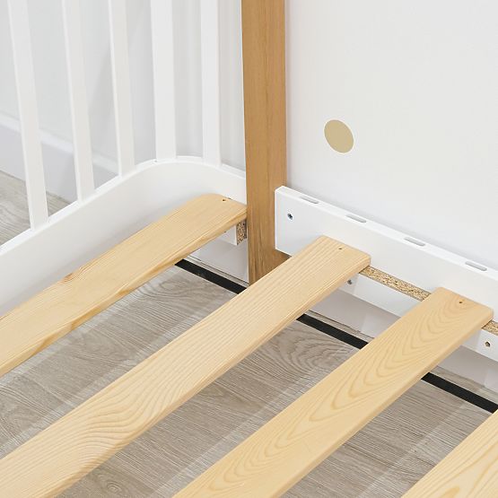 Lit enfant Montessori en hêtre Kate - blanc