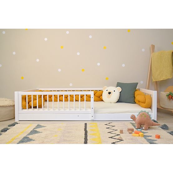Lit enfant Montessori Woodie Plus - blanc