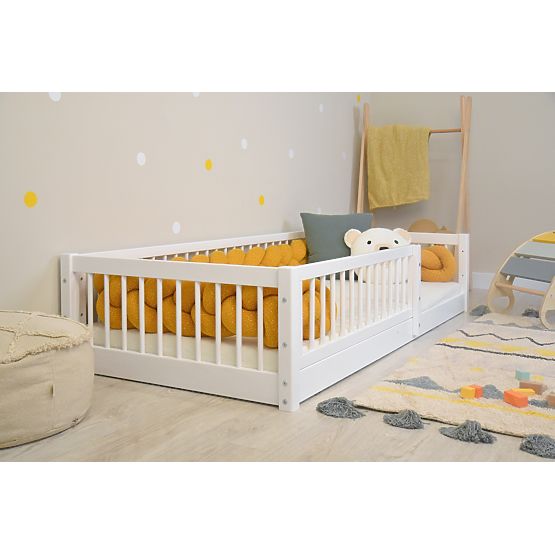 Lit enfant Montessori Woodie Plus - blanc