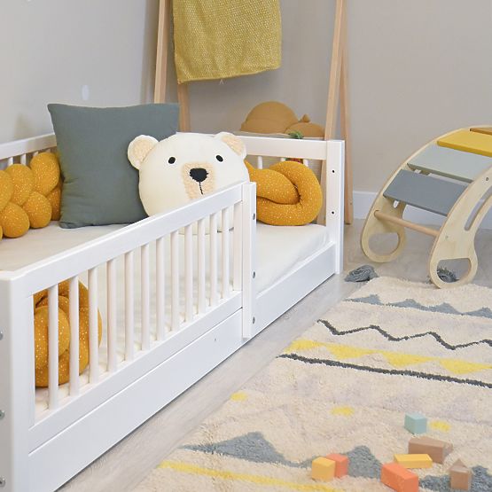 Lit enfant Montessori Woodie Plus - blanc