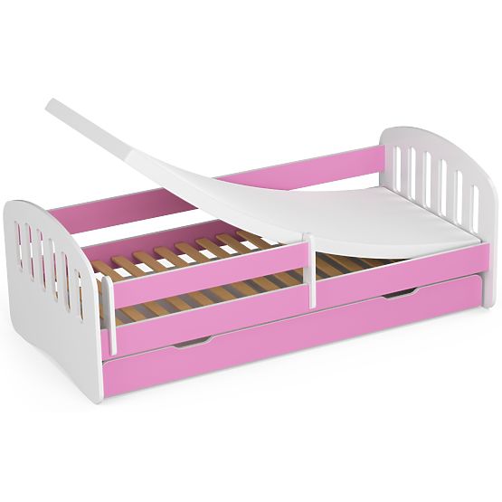 Lit enfant PLAY 180x80 Rose + Matelas