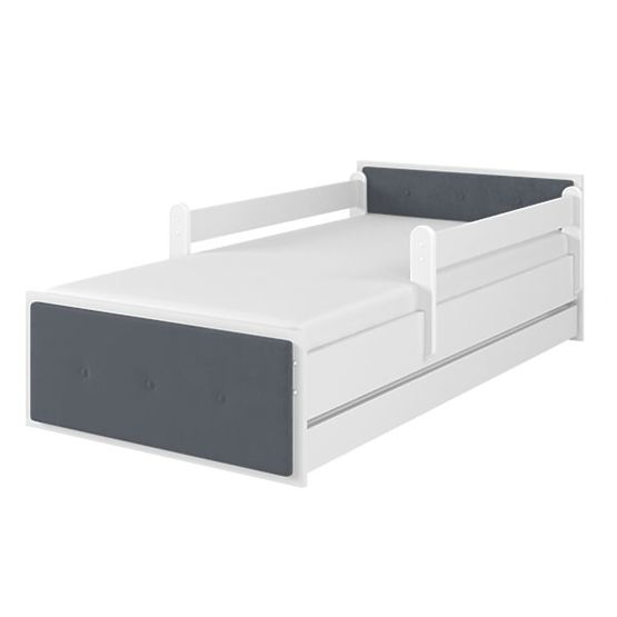 Lit enfant rembourré MAX - gris