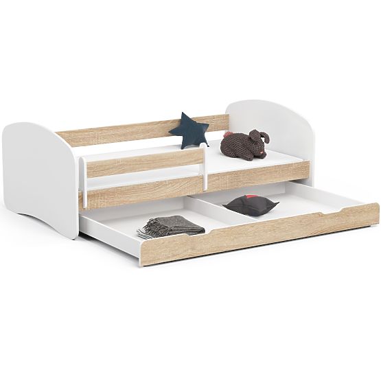 Lit enfant SMILE 180x90 Chêne Sonoma + Matelas