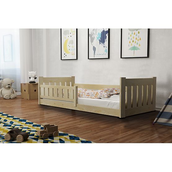 Lit enfant Tom - naturel, bas