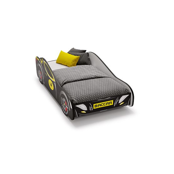 Lit enfant voiture Batcar noir 140x70